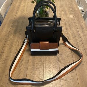 Fossil black hope crossbody and wallet